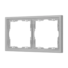 Изображение Рамка 2 поста Arlight NOBE, никель soft-touch 059457(1)
